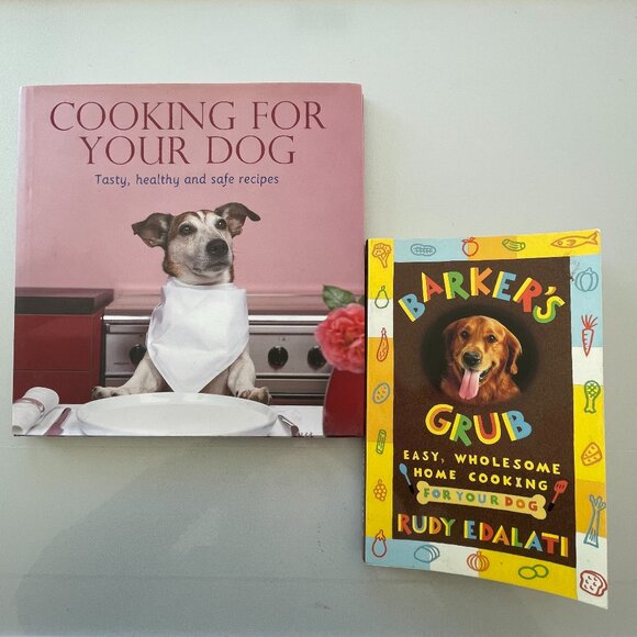 Canine Cookbook 2 Book Bundle The Barkers Grub and Cooking For Your Dog - Picture 1 of 8